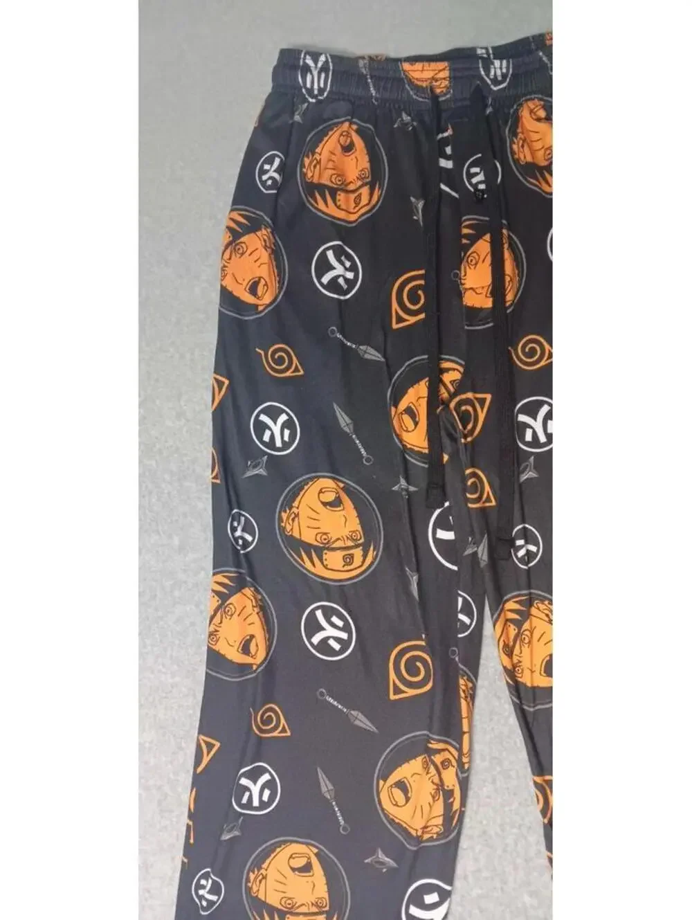 Naruto Shippuden Pajama Sleep Pants Mens Size Small Multicolor all-over print...